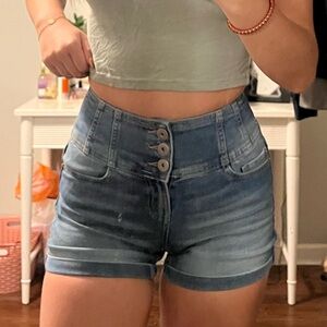 High rise Jean shorts
